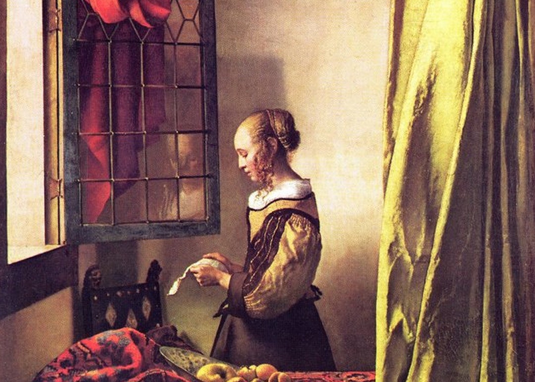 Laminated Placemat Vermeer Girl Reading a Letter at an Open Window