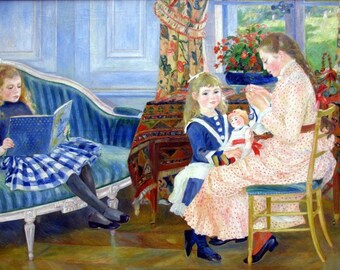 Laminated placemat Renoir "Children's Afternoon at Wargemont"