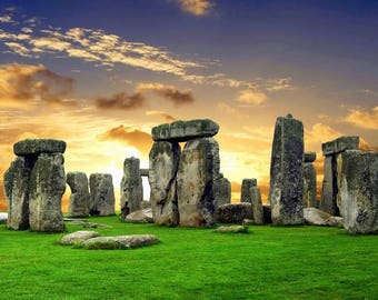 Laminated placemat England Stonehenge