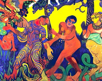 Set de table André Derain La Danse / Déco Fauvisme / A3 Fabriqué en France