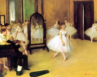 Laminated placemat Degas Dance Class number 3