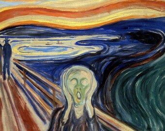Original plastic placemat Munch The Scream