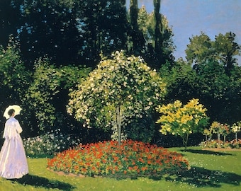 Original plastic placemat Monet Lady in the Garden