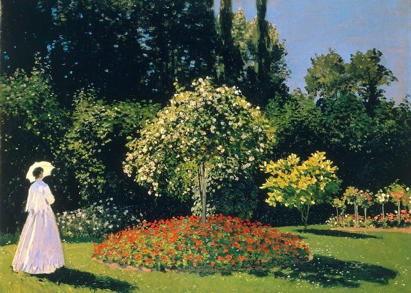 Set de Table Plastifié Claude Monet Femme Au Jardin