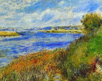 Laminated placemat Renoir "The Banks of the Seine at Champrosay"