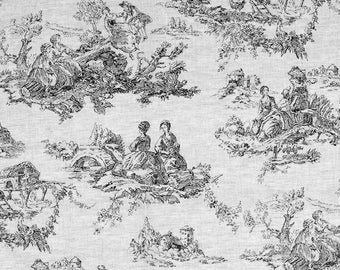 Original plastic placemat black Toile de Jouy  number 3