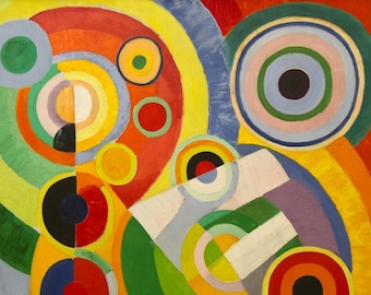 Delaunay laminiertes Tischset Rhythm, Lebensfreude