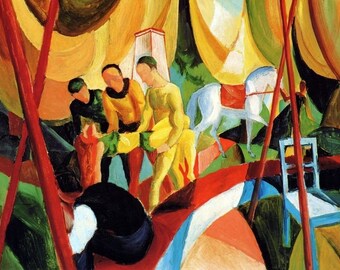 Laminated placemat Macke Circus