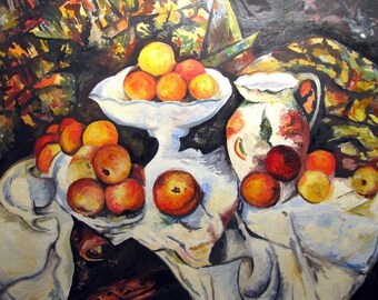 Laminated placemat Cezanne Still Life with Apples and Oranges