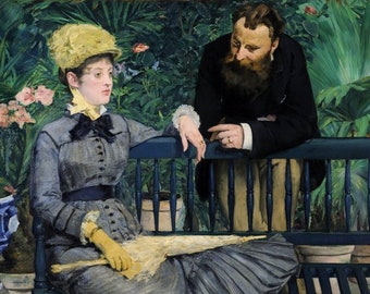 Laminated placemat Manet In the Conservatory