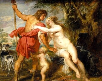 Laminated placemat Rubens Venus and Adonis