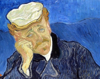 Original plastic placemat Van Gogh Portrait of Dr. Gachet