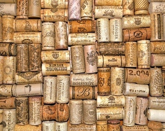 Plastic placemat wine corks