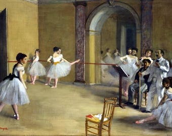 Laminated placemat Degas Dance Class at the Opera, rue Le Peletier