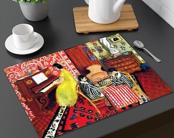 Set de table plastifié Henri Matisse Pianiste et Joueurs de Dames / Déco Art Moderne Intérieur