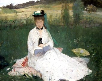 Original plastic placemat Morisot "Reading"