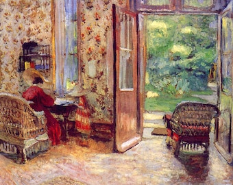 Laminated placemat Vuillard Entrance to the garden