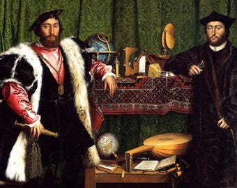 Laminated placemat Holbein the Younger The Ambassadors