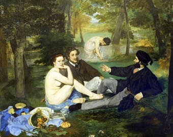 Laminated placemat Manet The Luncheon on the Grass