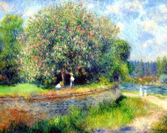 Laminated placemat Renoir "Chestnut Tree in Bloom"