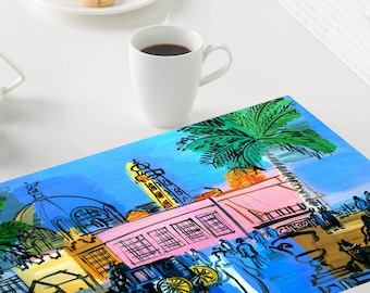 Raoul Dufy plastic Placemat "walk in Nice"