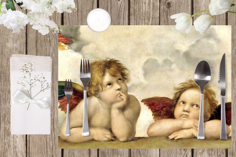 Laminated placemat Raphael Angels imagem 3