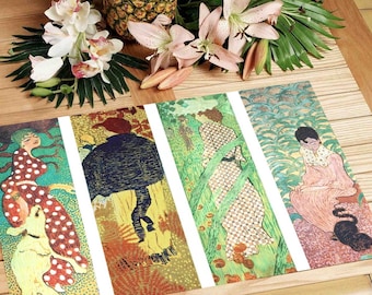 Set de Table Plastifié Pierre Bonnard Femmes au Jardin | Décoration Intimiste Post-Impressionnisme | Fabriqué en France (A3)