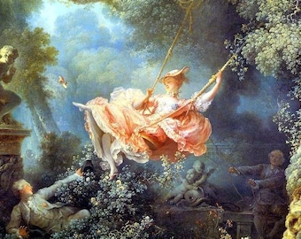Laminated placemat Fragonard The Happy Accidents of the Swing