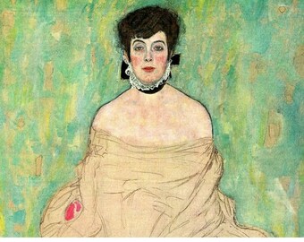 Laminated placemat Klimt Portrait of Amalie Zuckerkandl