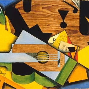 Laminated placemat Juan Gris Still Life with a Guitar