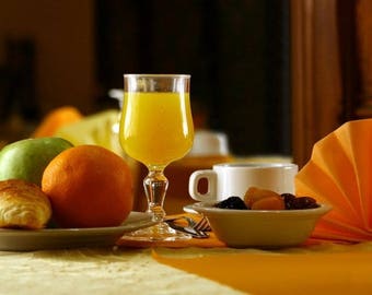 Original plastic placemat breakfast