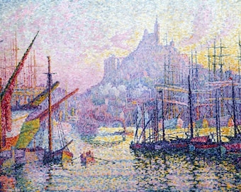 Original plastic placemat Paul Signac "Marseille"