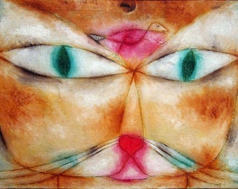 Laminated placemat Klee Cat and Bird