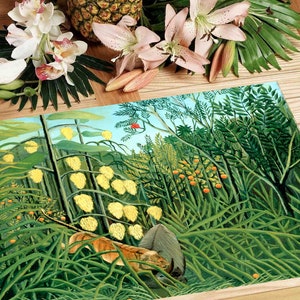 Set de table plastifié Douanier Rousseau Dans la forêt tropicale image 5