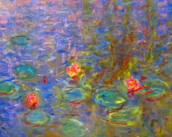 Original plastic placemat Monet Water Lilies