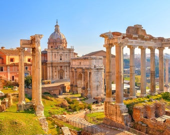 Laminated placemat Italy Rome Roman forum