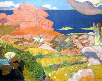 Laminated placemat Maurice Denis Saint Georges at the red rocks