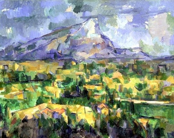 Laminated placemat Cezanne Mount Sainte-Victoire