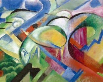 Laminated placemat Franz Marc The Sheep