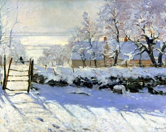 Laminated placemat Monet The Magpie