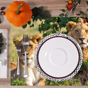 Set de table plastifié famille de lions numéro 2 image 5