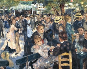 Original plastic placemat Renoir "Dance at Le moulin de la Galette"