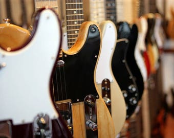 Plastic placemat electric guitars