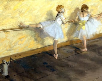 Laminated placemat Degas Dancers at the bar