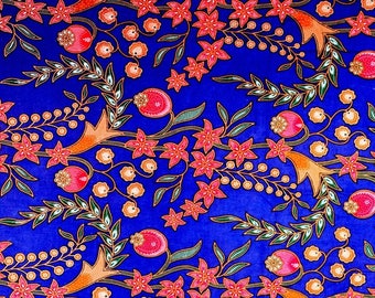 Laminated placemat blue batik pattern