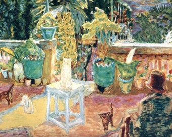 Laminated placemat Bonnard The terrace at Grasse