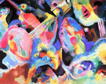 Laminated placemat Kandinsky Flood Improvisation