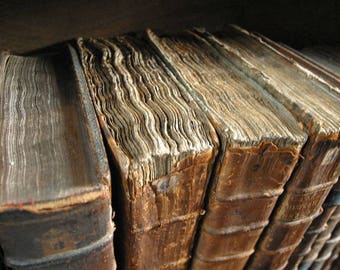 Laminated placemat old books