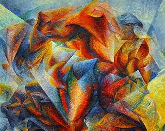 Laminated placemat Boccioni Dynamism of a Soccer Player