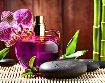 Plastic placemat orchid bamboo and perfume